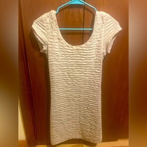 Shimmery champagne Free People mini dress